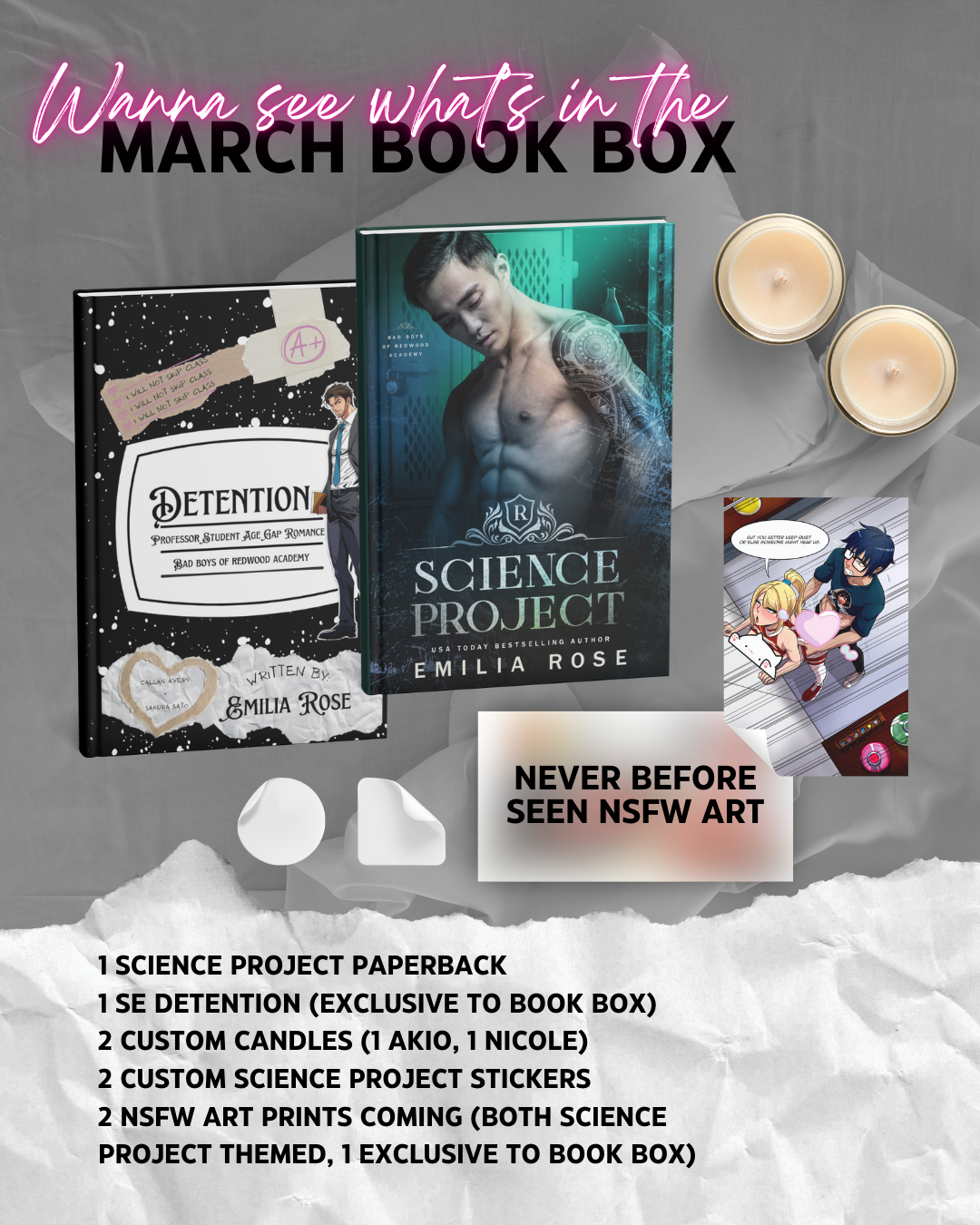 Emilia Rose Book Box Extras!