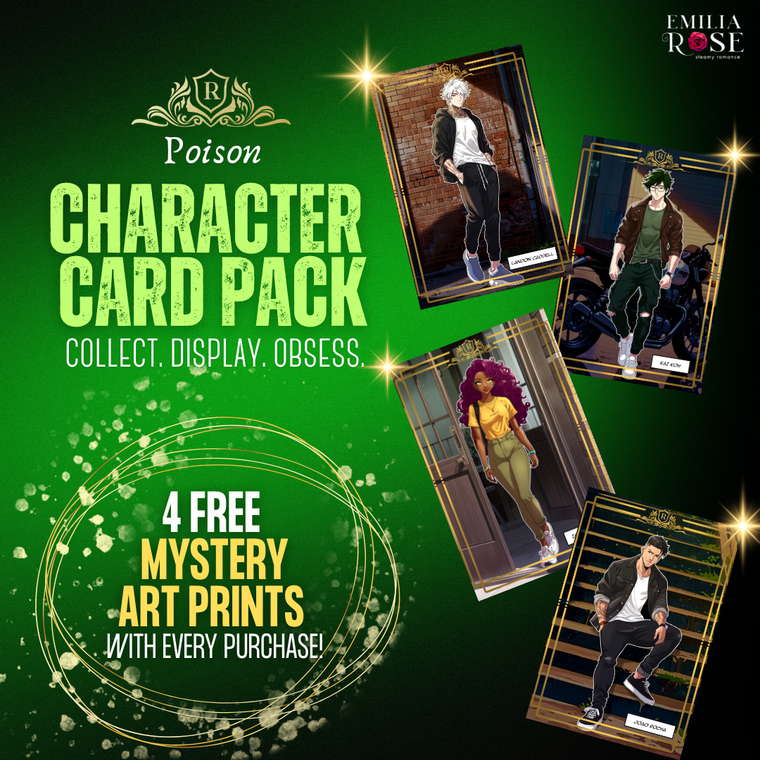 Poison Character Card 4-Pack + 4 FREE Mystery Art Prints