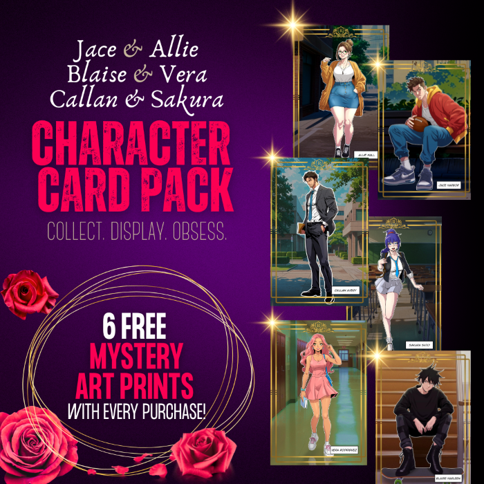 Redwood Academy Couples Character Card 6-Pack + 6 FREE Mystery Art Prints